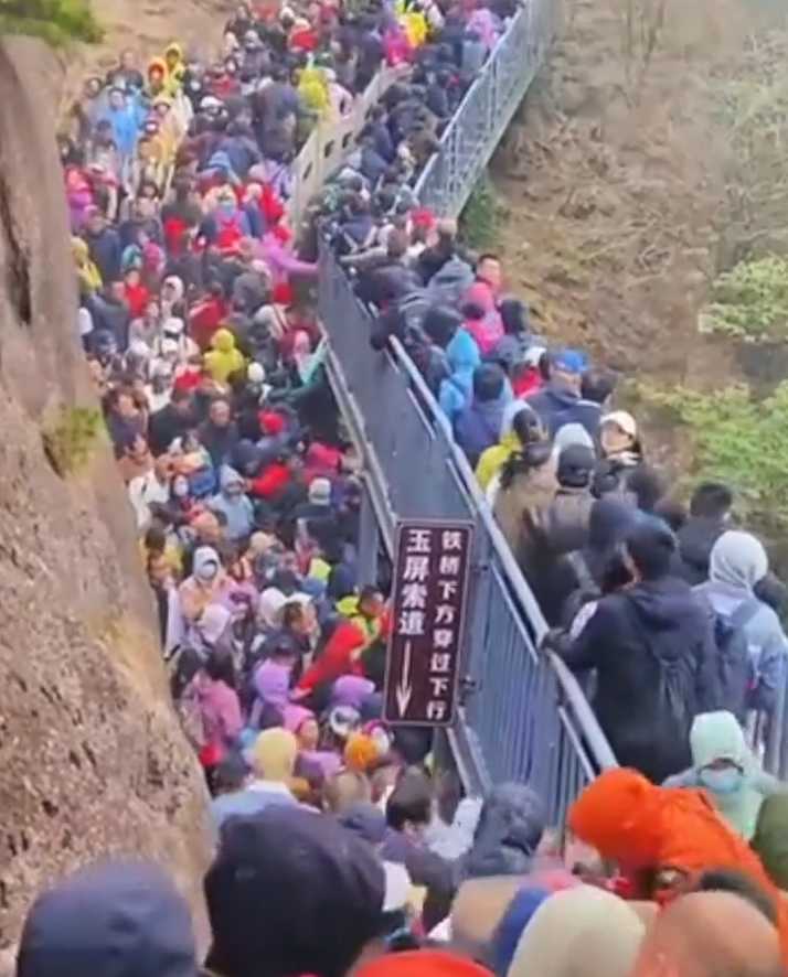 A typical weekend day in China feels like a massive flash mob