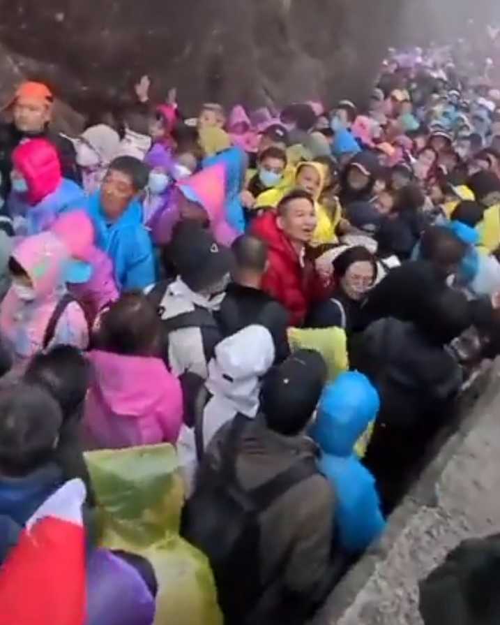 A typical weekend day in China feels like a massive flash mob