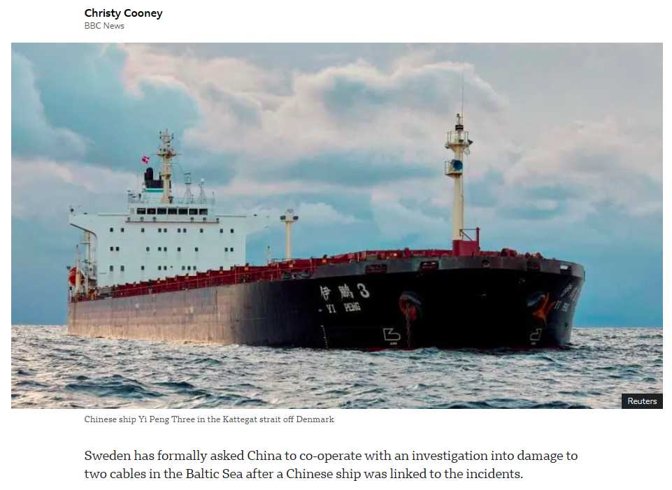 Sweden has formally requested China’s cooperation in investigating