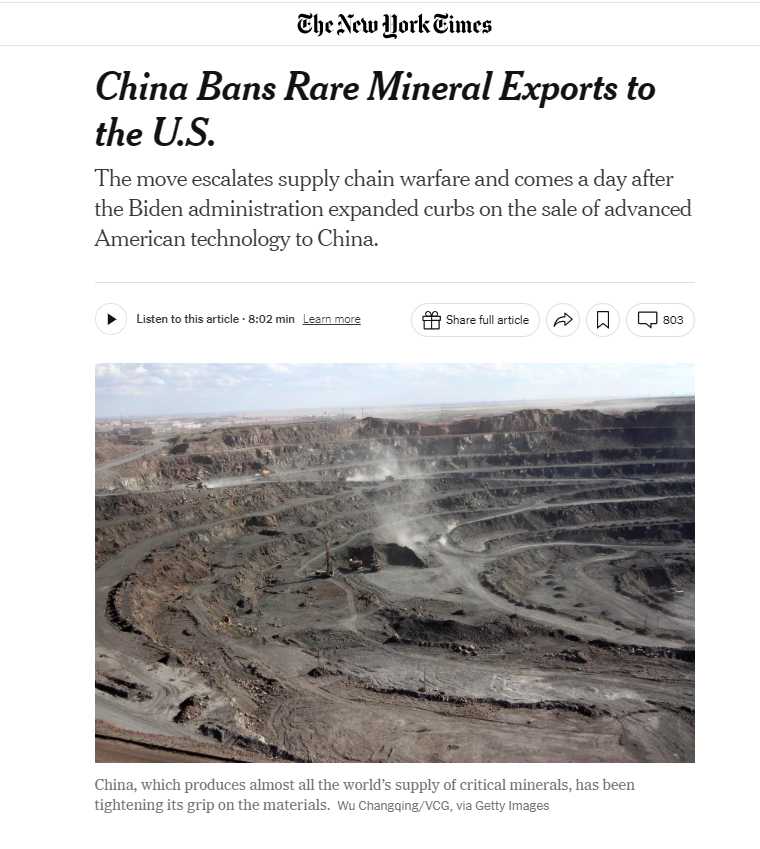 Escalation of Trade War Between the US and China
