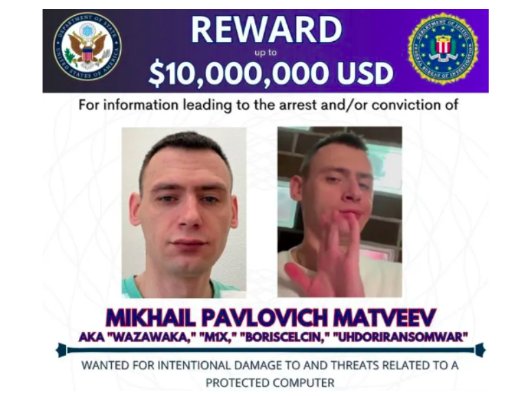 Russian Federal Security Service (FSB) arrested Wazawaka