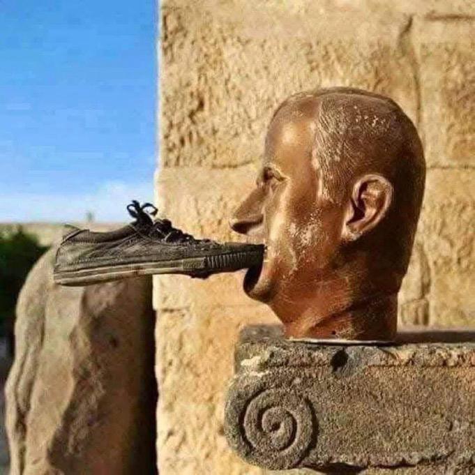 Every despot ends up with a slipper in their mouth if the fight against them is real