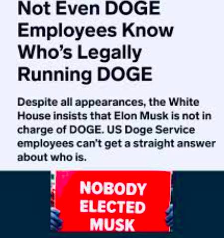 Even in DOGE, no one knows who’s in charge.