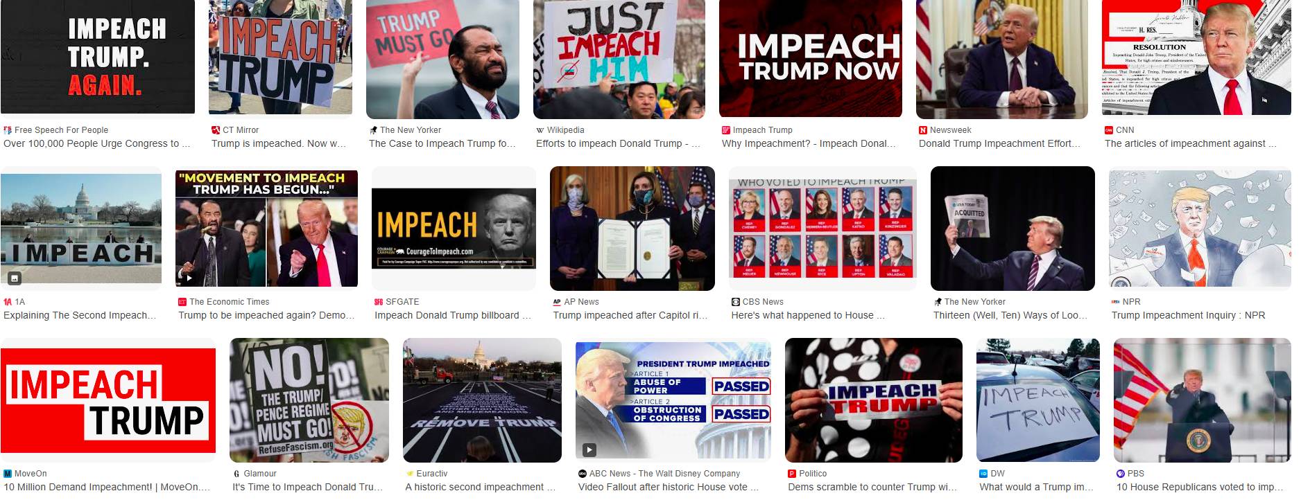 Nothing special, just people asking to remove Trump