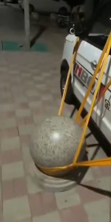 Rampant Vehicle Theft Drives Creative Security Measures on China's Sidewalks
