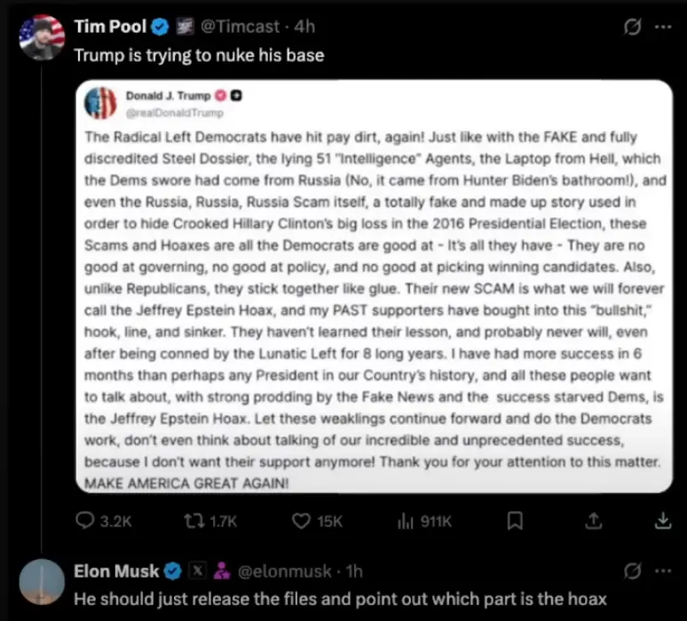 Elon Musk Exposes The Trump Epstein Files Hoax And The Political Betrayal That Followed