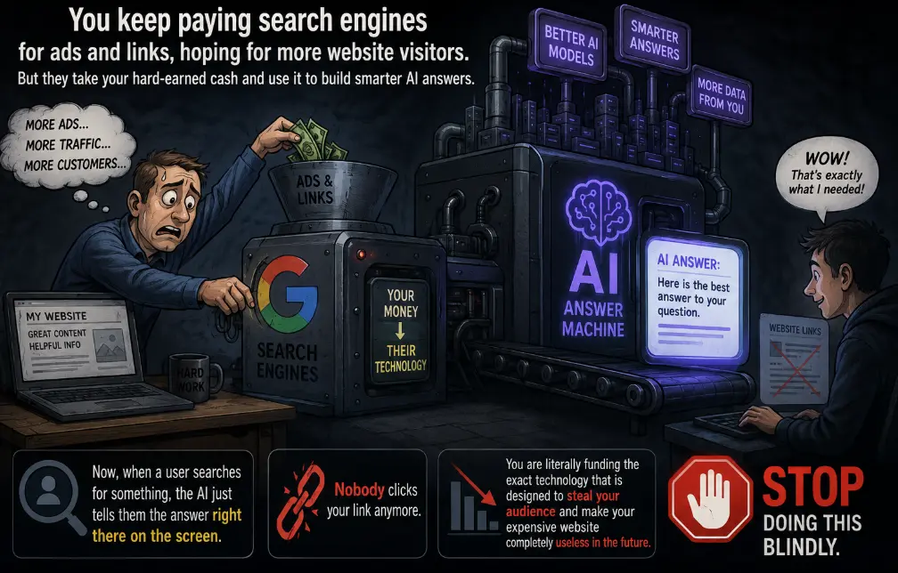 Give Us Your Money And We Will Spend It To Destroy Your SEO Traffic