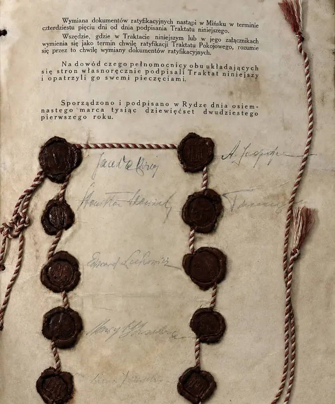 Peace Treaty between Russia and Poland (1921): "Russia guarantees full respect for the state sovereignty of Poland."